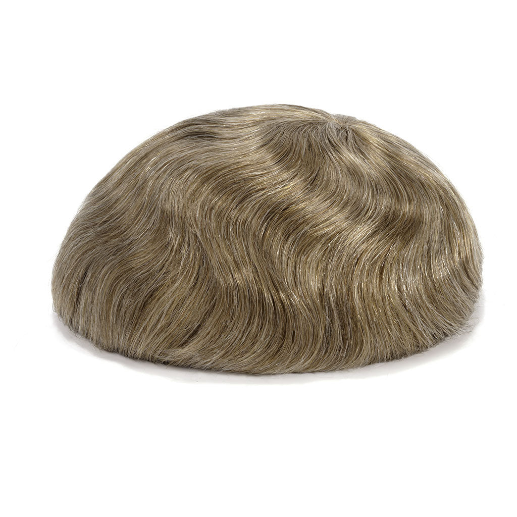 Aero — Full French Lace Hair System — color #1740 Human Grey