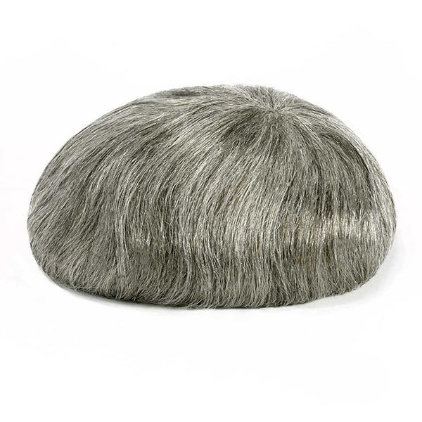Hollywood — French Lace Hair System with Thin-Skin Perimeter — color #1B60 Human Grey