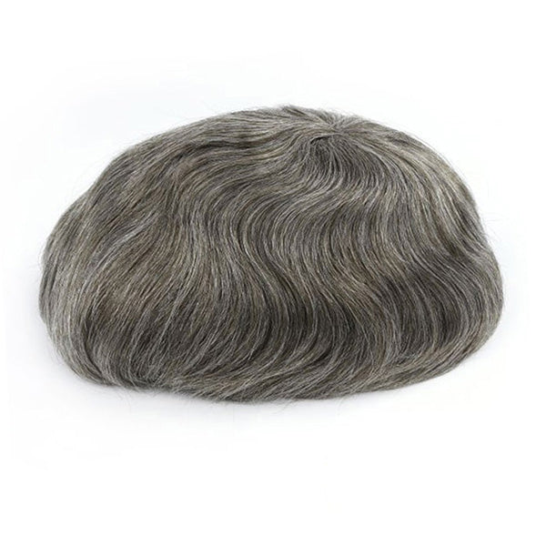 Hollywood — French Lace Hair System with Thin-Skin Perimeter — color #260 Human Grey