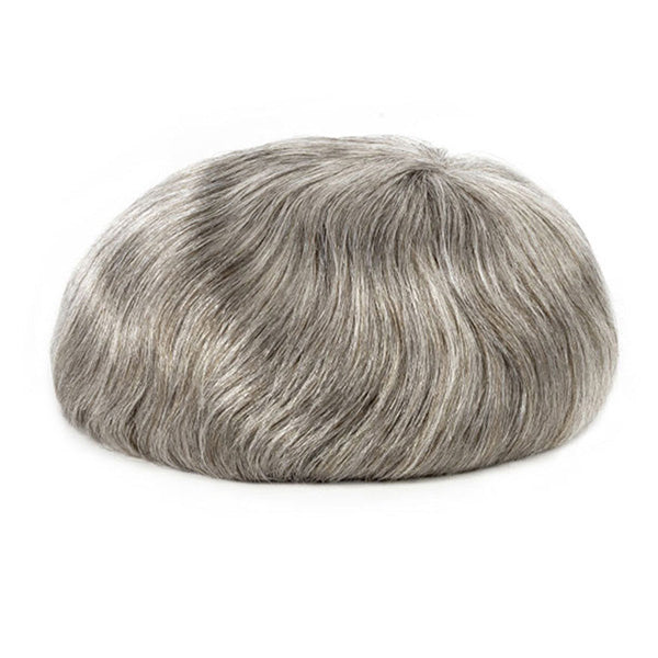 Sunny — Full Swiss Lace Hair System — color #470 Human Grey