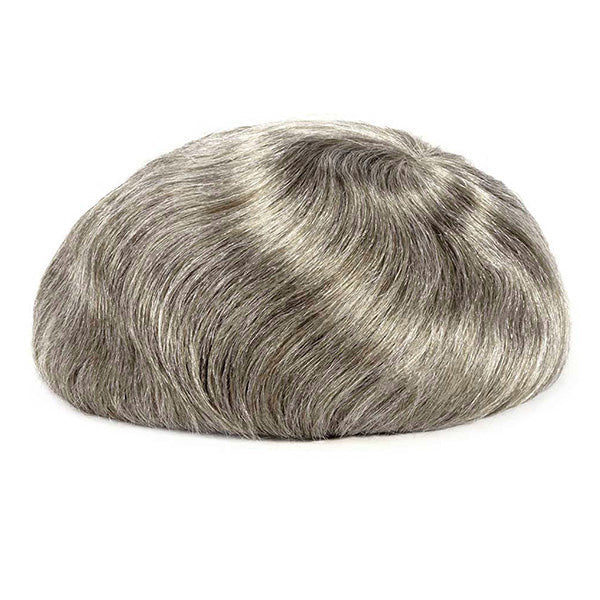 Hollywood — French Lace Hair System with Thin-Skin Perimeter — color #560 Human Grey