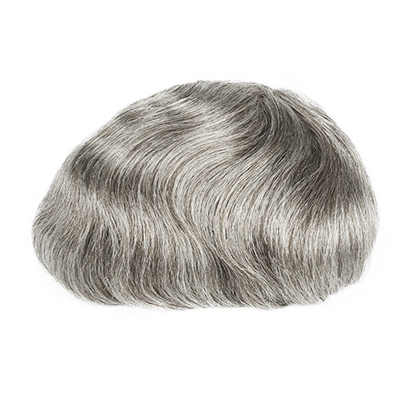 Aero — Full French Lace Hair System — color #565 Human Grey