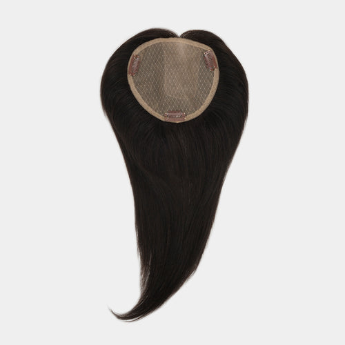 Amara — Lace Hair Topper with Silk Top