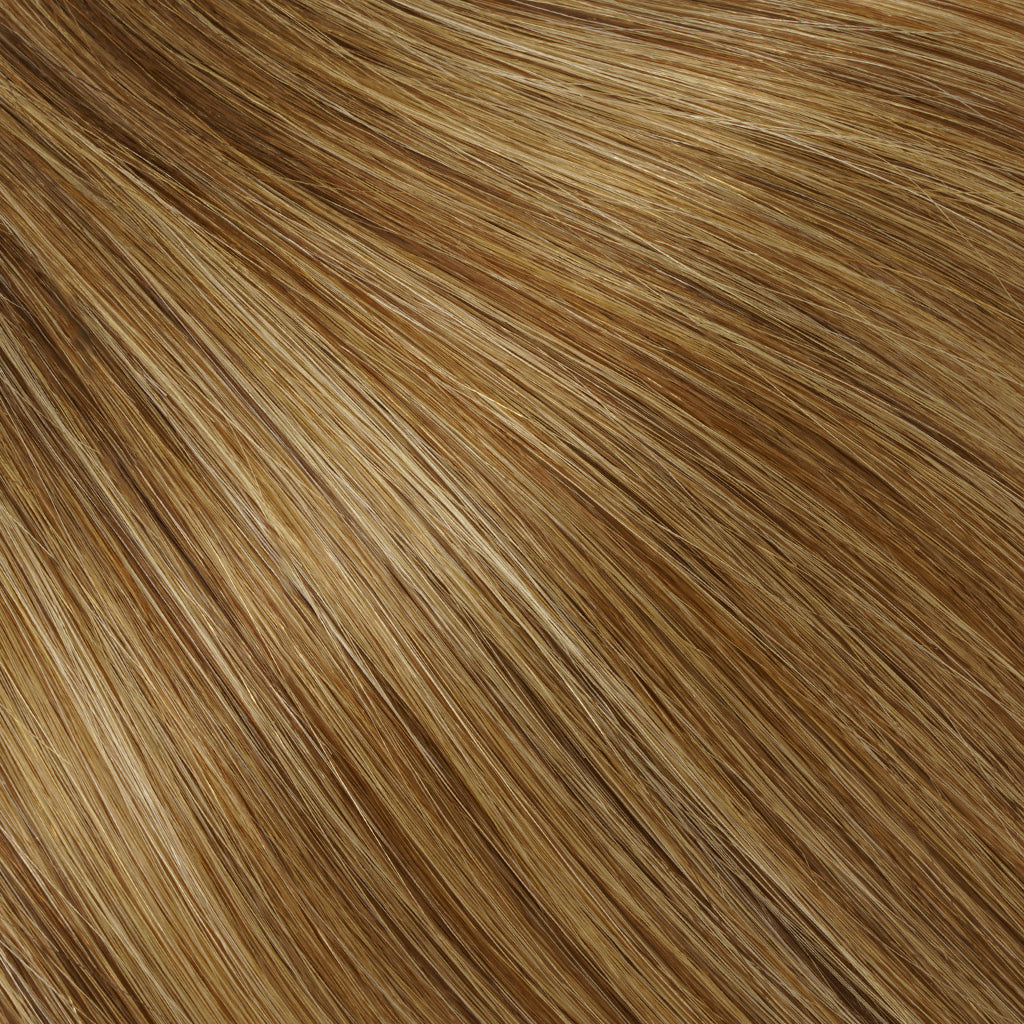 Ella — Silk Top Hair Topper with PU-Coated Perimeter — color #4-8-18