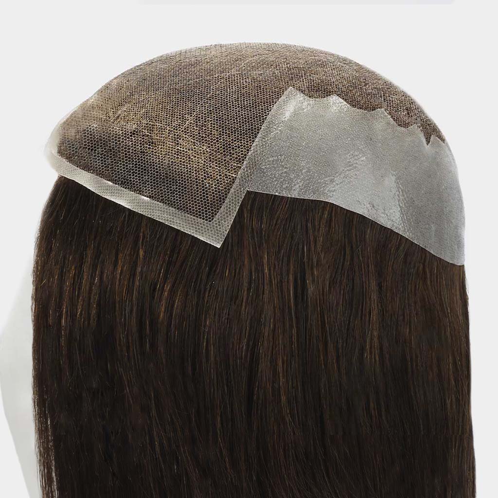 Mira — French Lace Women’s Hair System with Skin Sides and Back